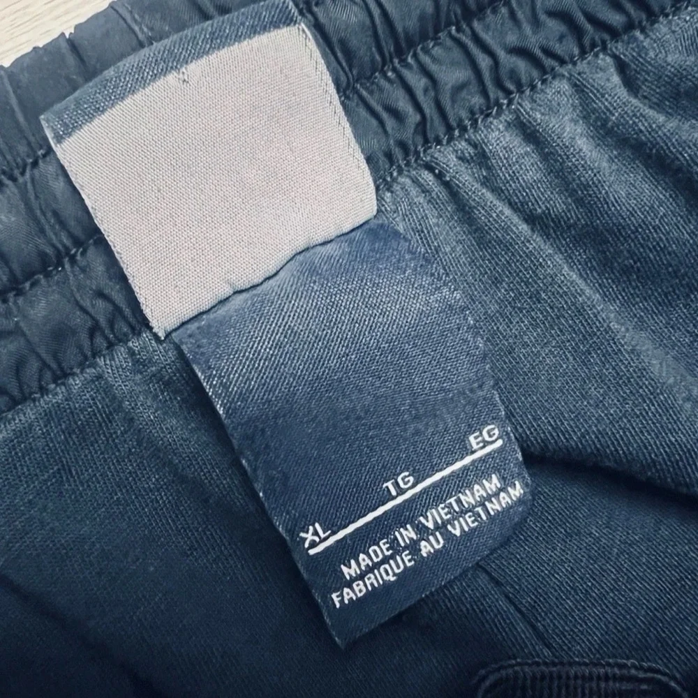 Nike Navy Paneled Track Pants